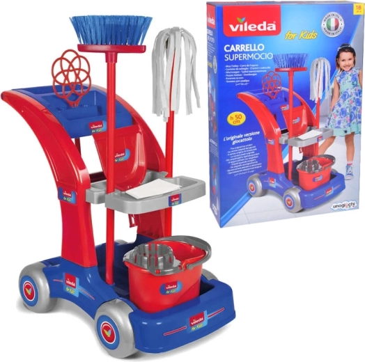 Vileda SuperMocio Kinder-Putzwagen mit Set