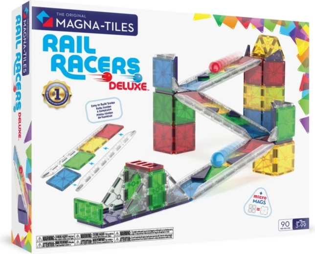 MAGNA-TILES magnetisches Konstruktionsset Kugelbahn Deluxe, 90 Teile