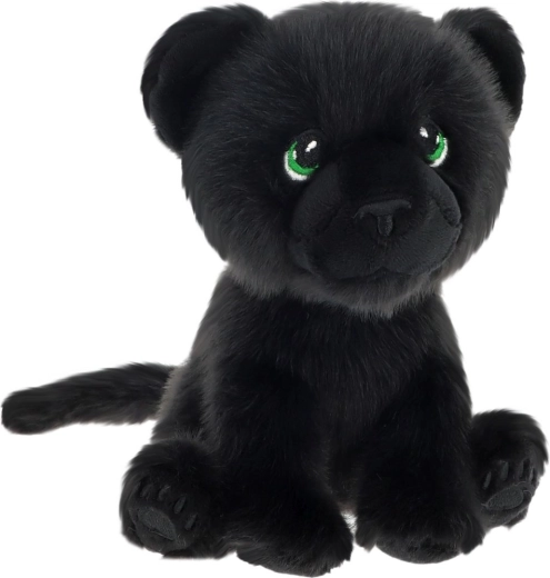 Keeleco Plüschpanther aus recycelten Materialien, 14 cm