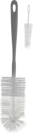 BabyOno Bürsten für Flaschen und Schnuller, 2 Stk., grau