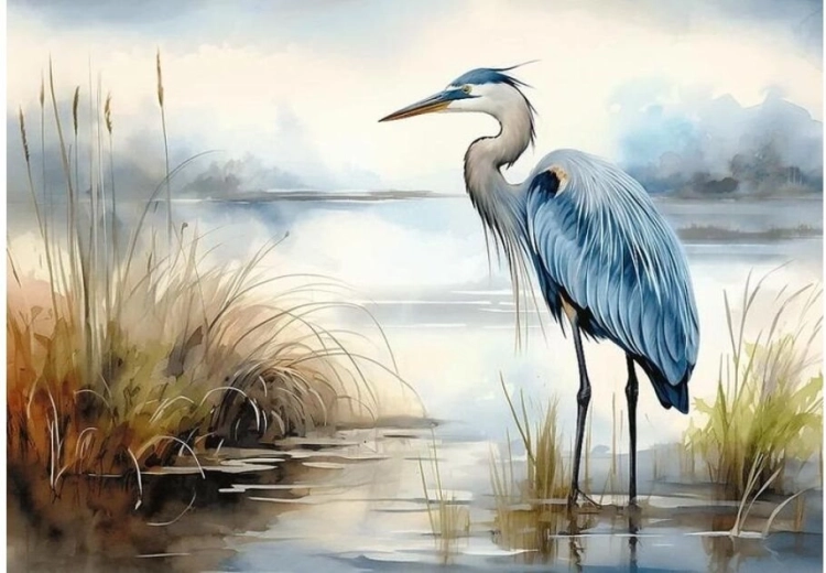 Trefl Puzzle Premium Plus Reiher in der Natur 1000 Teile