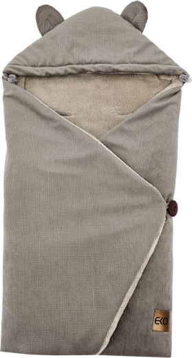 EKO Fußsack für den Autositz dunkelbeige