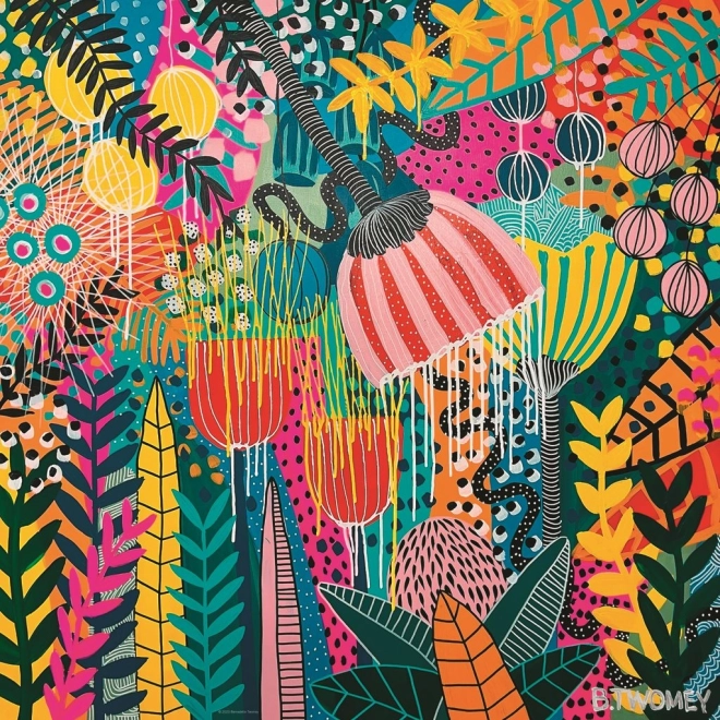 Quadratisches Puzzle Flowery: Schöne Zukunft 1000 Teile HEYE