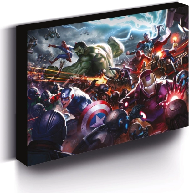 Leuchtendes LED-Bild MARVEL 30 × 40 cm