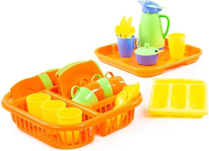 Servierset mit Tablett, 40-teilig