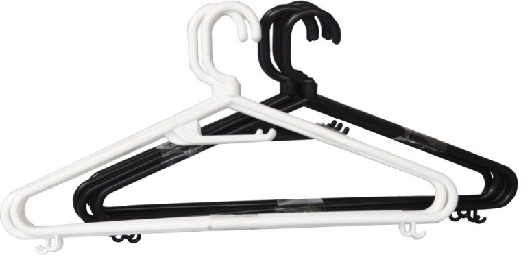 Drehbarer Herren-Kleiderbügel, Kunststoff, Farbmix, 5 Stück