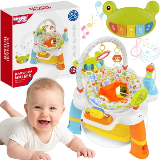 Woopie Baby interaktives Aktivitätszentrum mit drehbarem Sitz 12M+