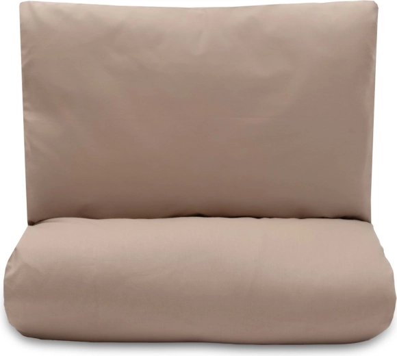 Baumwoll-Bettset mit Füllung 90 × 120 cm, Cappuccino