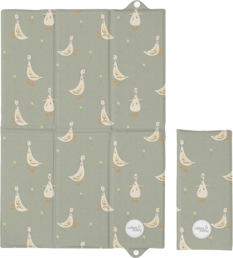 Ceba Baby Reise-Wickelunterlage basic little ducks 60 × 40 cm