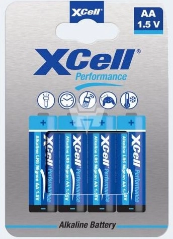 XCell Alkaline Batterien AA (Mignon) LR6 1,5 V – 4 Stk.