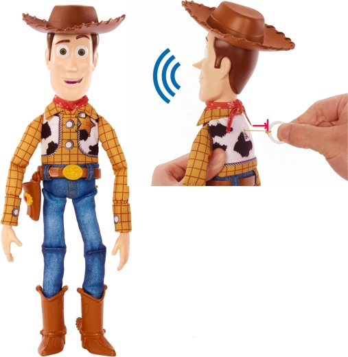 Mattel Disney Toy Story interaktive weiche Figur Woody 31 cm (englische Version) - 1 Stück