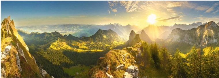 Dino Panoramapuzzle Schweizer Herbst 6000 Teile