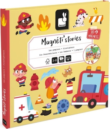 Magnetisches Buch Feuerwehr JANOD