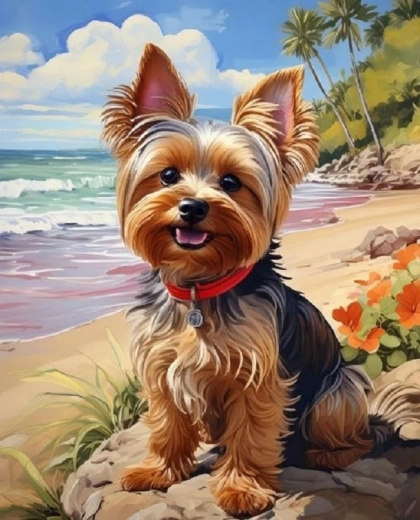 Norimpex Malen nach Zahlen Yorkshire am Strand 40 × 50 cm