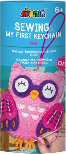Set zum Nähen eines Schlüsselanhängers – Eule
