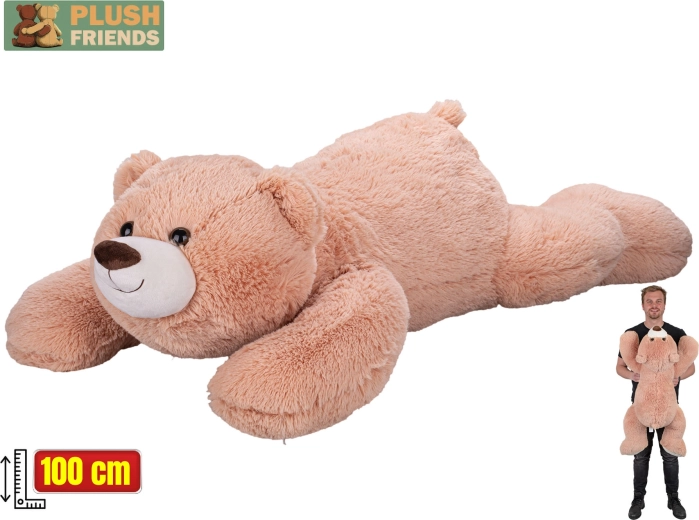 Plüschbär Plush Friends 100 cm liegend