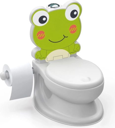 Kindertoilette Frosch mit Geräuschen und leuchtender Hupe
