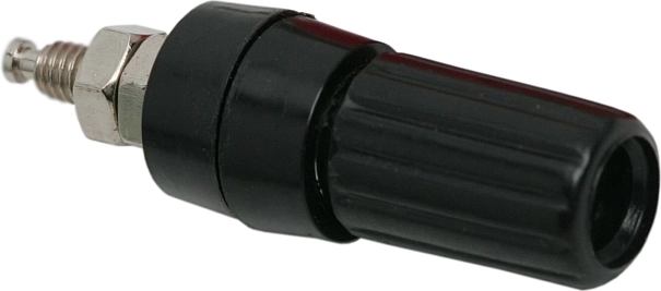 Schwarze Einbau-Bananenbuchse 4 mm