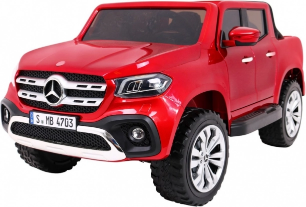 Elektrisches Kinderauto MERCEDES-BENZ X-Class, lackiert – roter Pickup