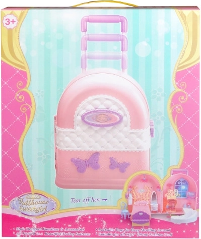 Puppenmöbel im Koffer