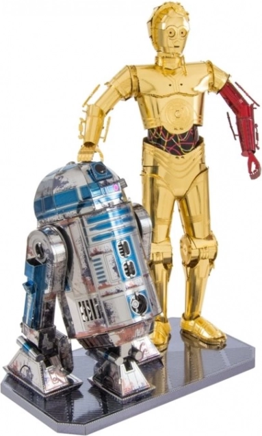 3D Metallmodell METAL EARTH Star Wars: R2D2 und C-3PO Deluxe