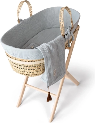Funnababy kompletter Moseskorb mit Ausstattung Dove grey