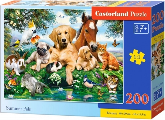 Puzzle mit 200 Teilen Summer Pals