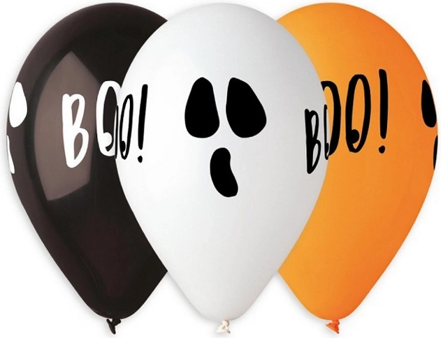 Ballon Gemar 13 pastel premium Halloween Boo! - 1 Stück
