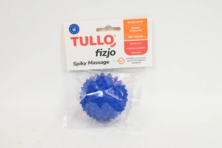 Fizjo Rehabilitations-Massageball mit Noppen 7,6 cm blau