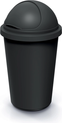 Abfalleimer Compacta R Roller 50 l aus recyceltem Kunststoff