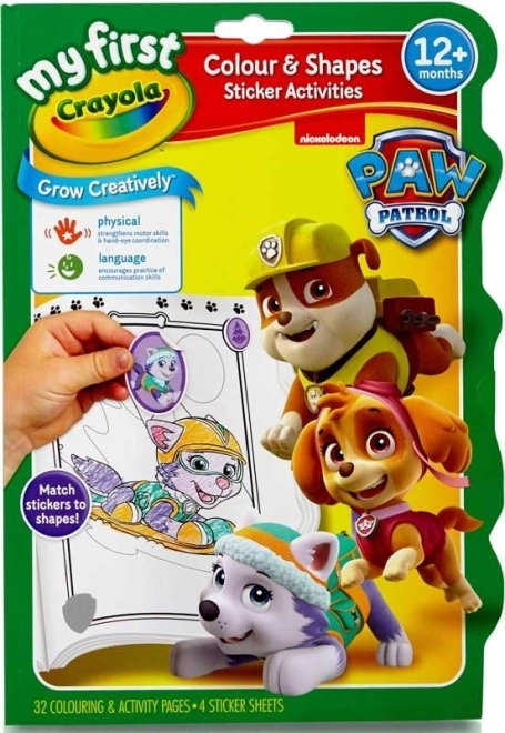 Crayola bunte Formen und Farben PAW PATROL – Aktiv-Malbuch