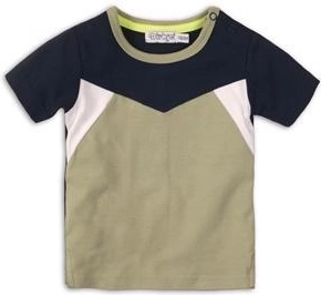 Dirkje Kinder-T-Shirt mit kurzen Ärmeln „Tropical Toucan Do It“ in Grün-Marine