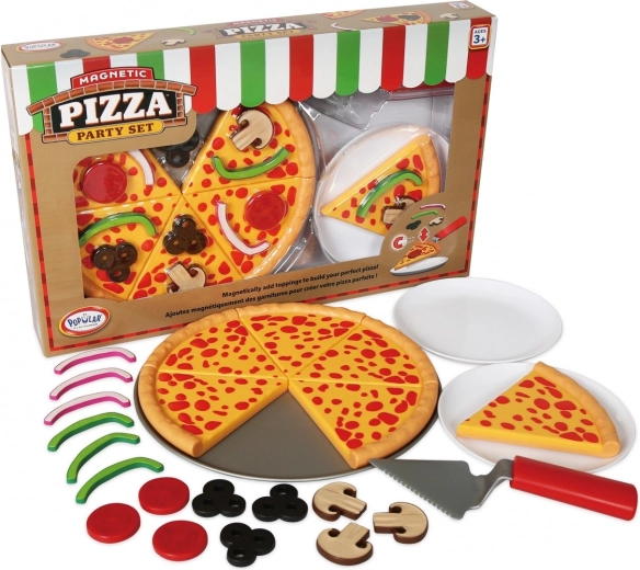 Magnetische Pizza MalBlo Magnetic – Kinderset zum Schneiden und Dekorieren