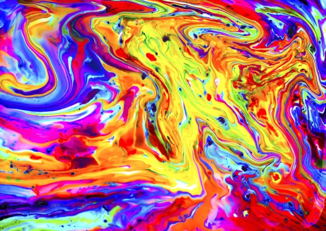 ENJOY Puzzle Regenbogenmarmor 1000 Teile