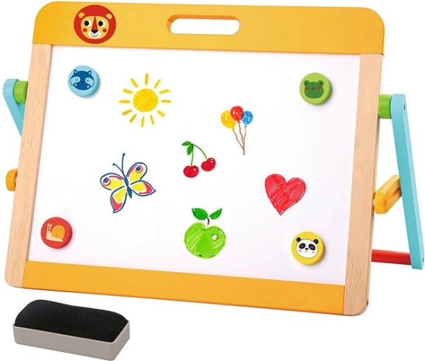 Doppelseitige Holztafel BABU für Kinder