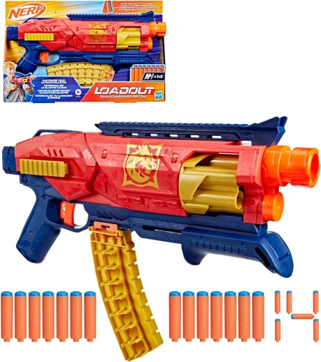 Hasbro Nerf Loadout Shadowspeed Recon Blaster mit 14 Nerf-N1-Darts