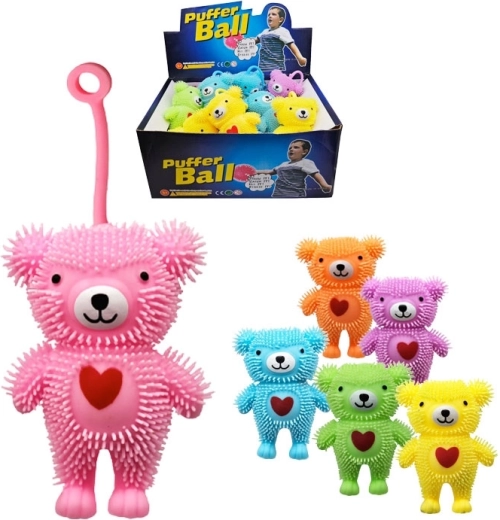 Knautschbär mit Herz und Licht