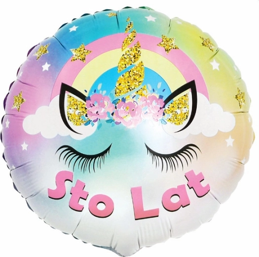 Folienballon Pastell Einhorn – Alles Gute