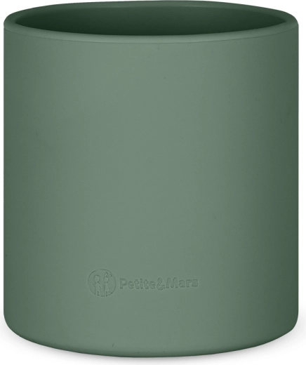 Silikonbecher für Kinder PETITE&MARS Take&Match Misty Green 6M+