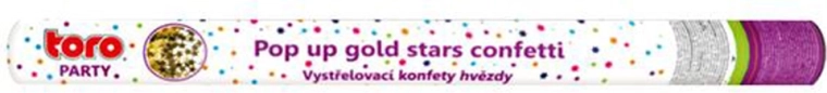 Konfetti-Kanone 60 cm – goldene Sterne