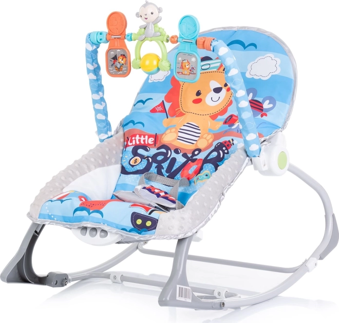 Baby Spa 2-in-1 Vibrations-Babyliege – Blau