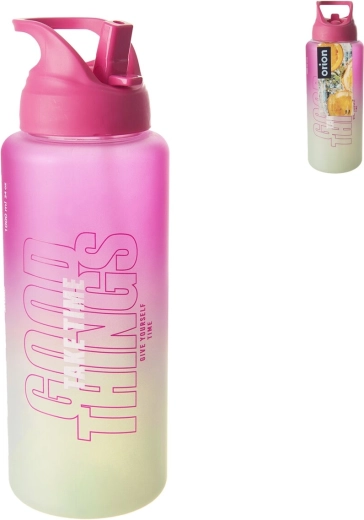 Moly Tritan-Flasche 1 l rosa-grün