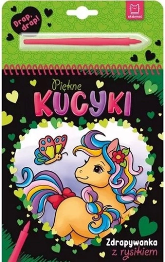 Wunderschöne Ponys – Kratzbuch mit Kratzstift