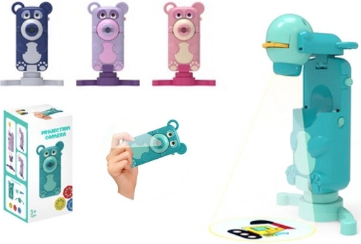 Zusammenklappbarer 2-in-1 Zeichenprojektor in Bärenform