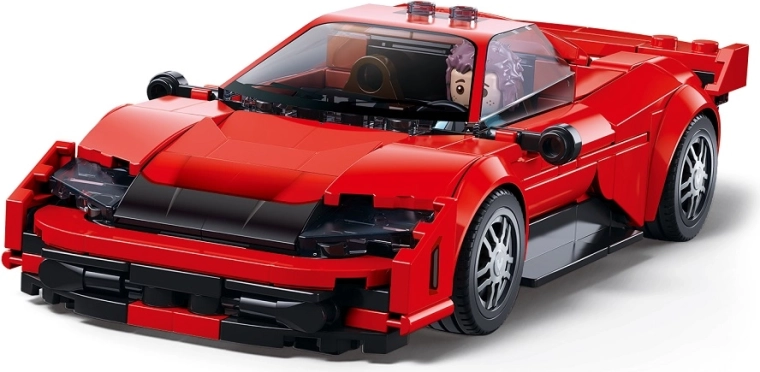 Sluban ModelBricks roter Sportwagen 1:32