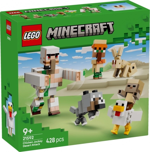 LEGO Minecraft Angriff des Hühnerreiters in der Wüste
