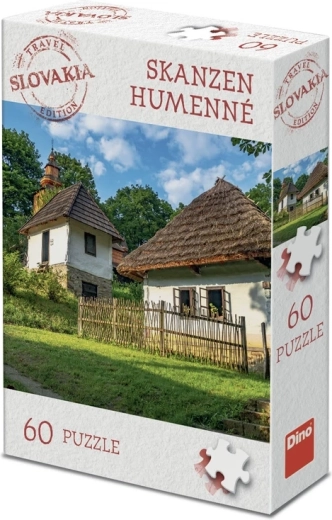 Dino Puzzle – Touristische Edition Slowakei – Freilichtmuseum Humenné, 60 Teile