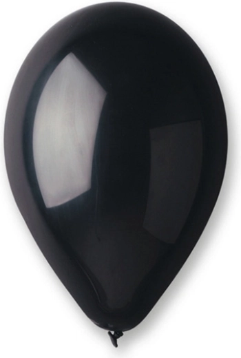 Metallische Latexballons 10" schwarz