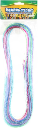 Bunte Flechtkordeln und Modellierschläuche 100 cm, Set 35 Stk.