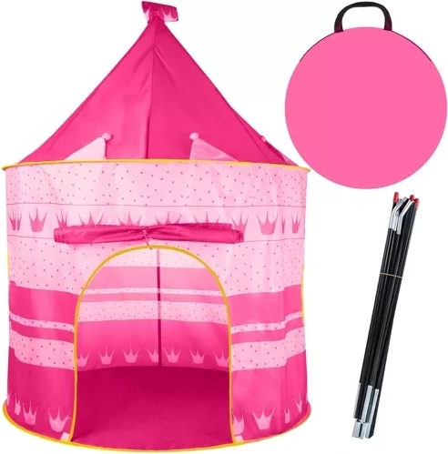 Kruzzel Kinderzelt in Form eines rosa Schlosses